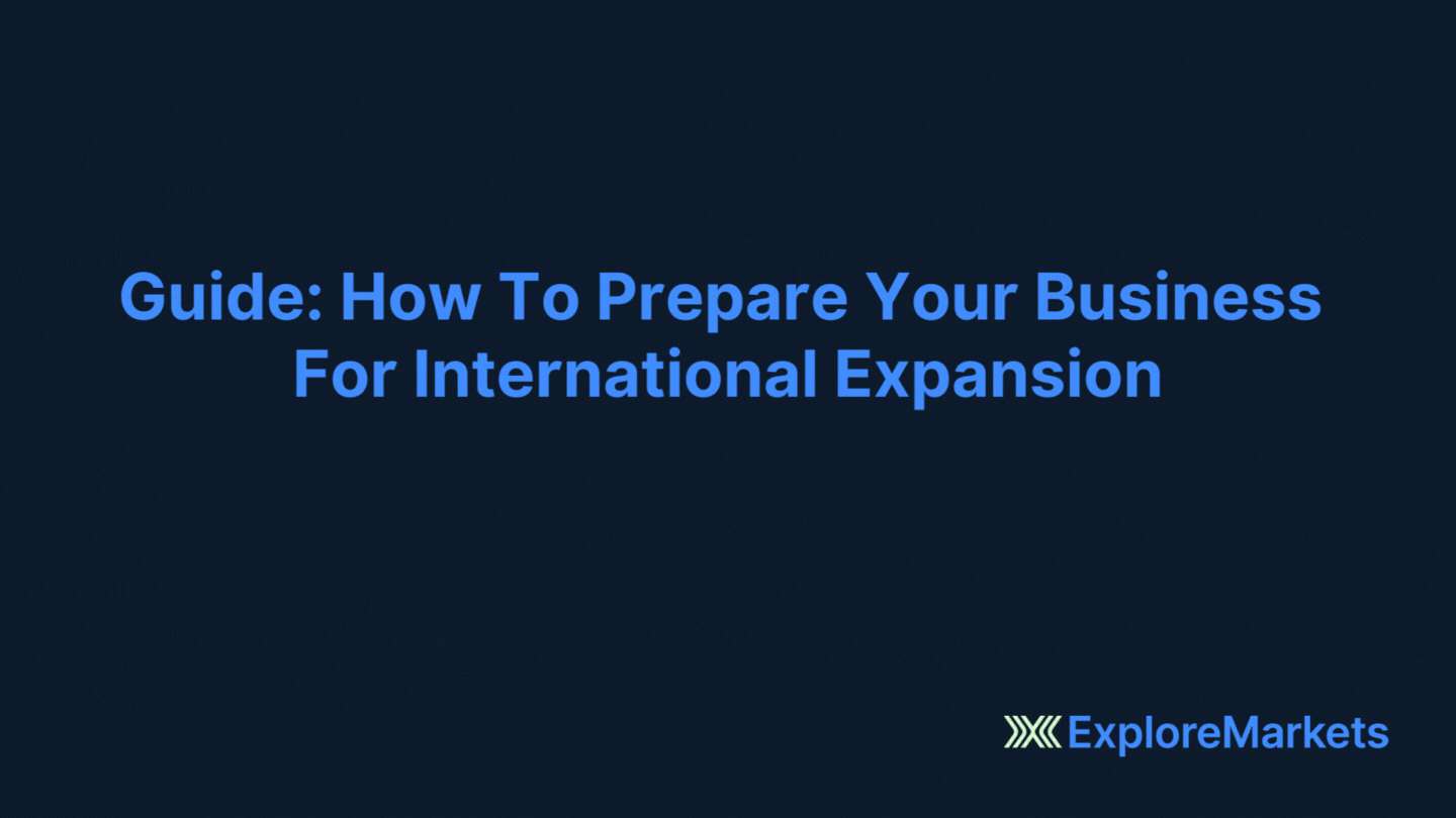 Chart: How to prepare your business for international expansion